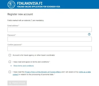 hướng dẫn khai form visa Phần Lan